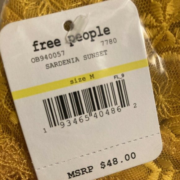 NWT Free People Ella Soft Lace Longline Bralette M - Picture 9 of 13